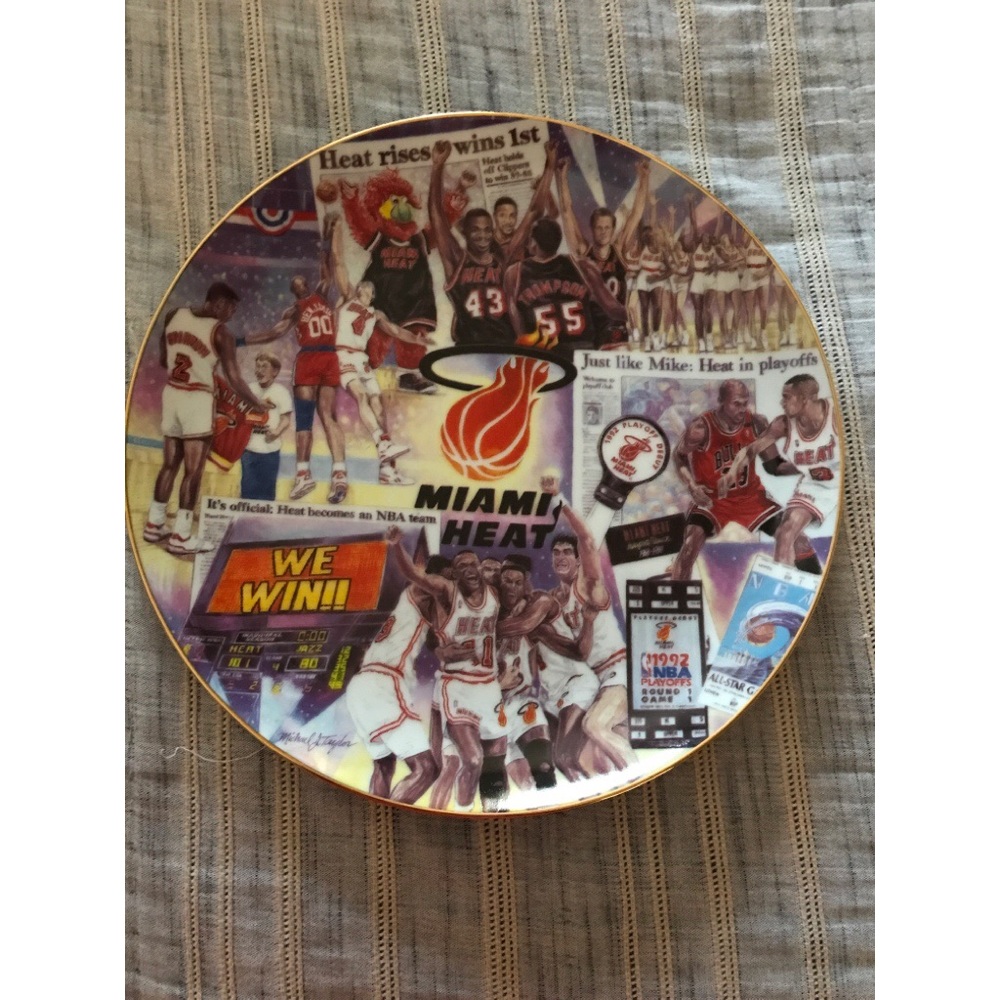Miami Heat limited edition plate